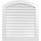 Ekena Millwork Arch Top Surface Mount PVC Gable Vent: Functional, w/ 3-1/2"W x 1"P Standard Frame, 36"W x 40"H GVPAR36X4001SF - alternate 1